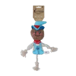 Zabawka do przeciągania Strach na wróble z szeleszczącym tułowiem i sznurem – Garden Paws Scarecrow Calvin Crow S