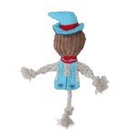 Zabawka do przeciągania Strach na wróble z szeleszczącym tułowiem i sznurem – Garden Paws Scarecrow Calvin Crow S - obrazek 3