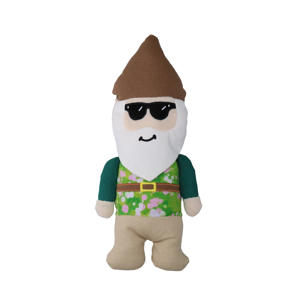 Pluszowa zabawka dla psa Krasnal ogrodowy z piszczałką M – Garden Paws Garden Gnome Smirking Steve M - obrazek 2