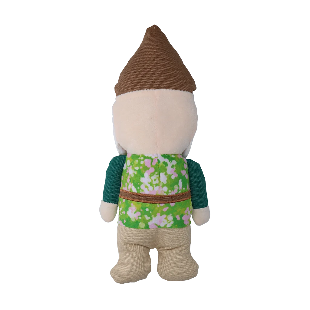 Pluszowa zabawka dla psa Krasnal ogrodowy z piszczałką M – Garden Paws Garden Gnome Smirking Steve M - obrazek 3