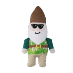 Pluszowa zabawka dla psa Krasnal ogrodowy z piszczałką S – Garden Paws Garden Gnome Smirking Steve S - obrazek 2