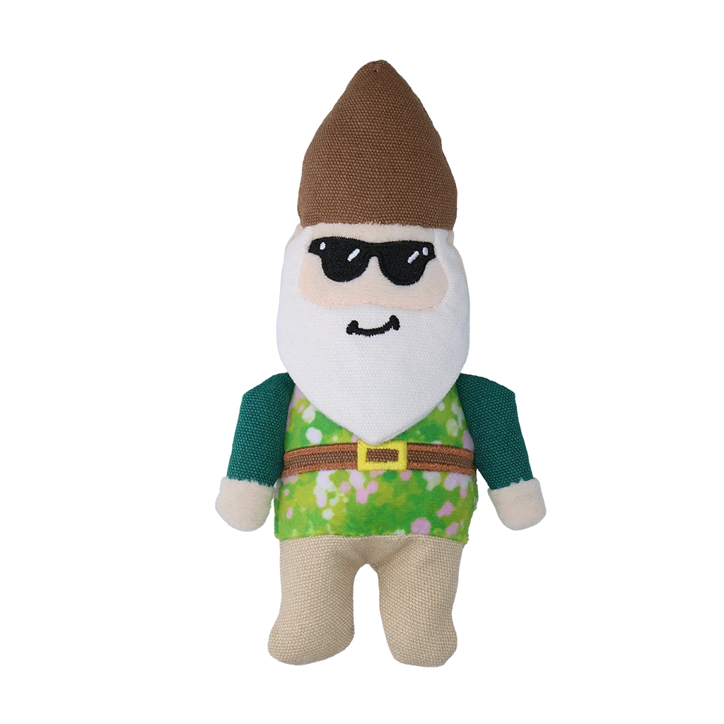 Pluszowa zabawka dla psa Krasnal ogrodowy z piszczałką S – Garden Paws Garden Gnome Smirking Steve S - obrazek 2
