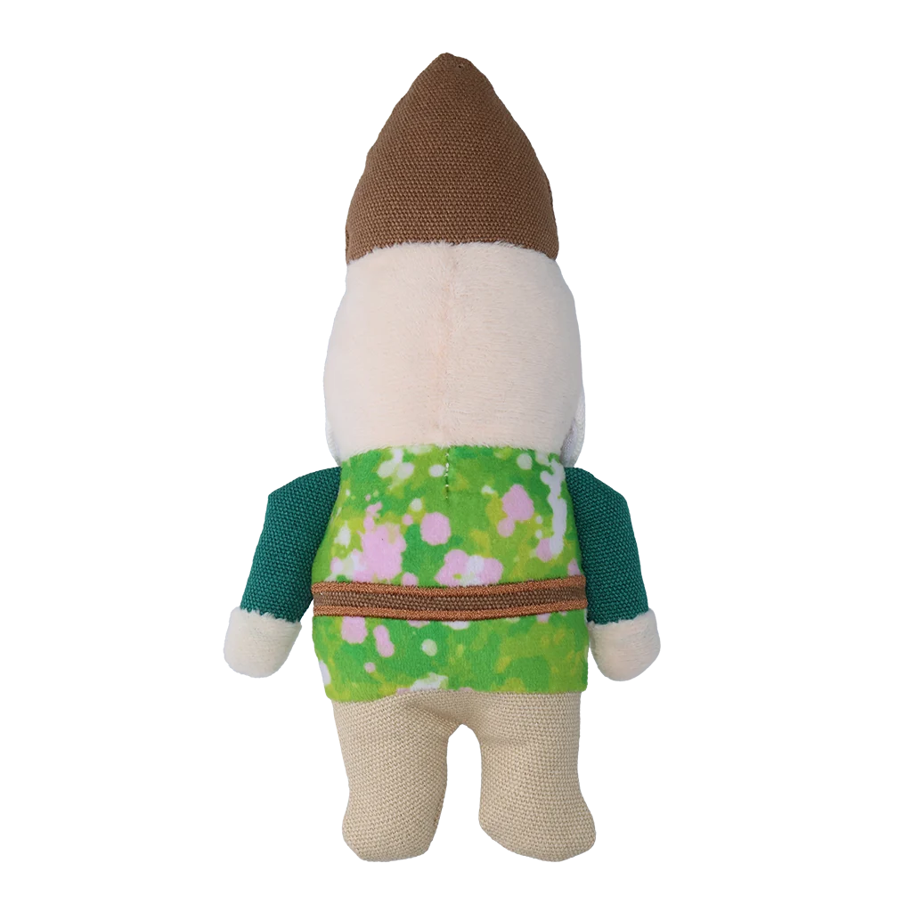 Pluszowa zabawka dla psa Krasnal ogrodowy z piszczałką S – Garden Paws Garden Gnome Smirking Steve S - obrazek 3