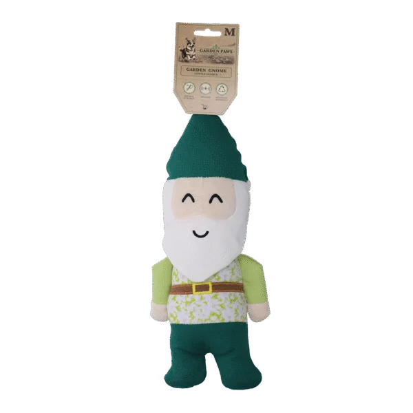 Pluszowa zabawka dla psa, krasnal ogrodowy z piszczałką M – Garden Paws Garden Gnome Gentle George M