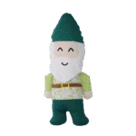 Pluszowa zabawka dla psa, krasnal ogrodowy z piszczałką M – Garden Paws Garden Gnome Gentle George M - obrazek 2