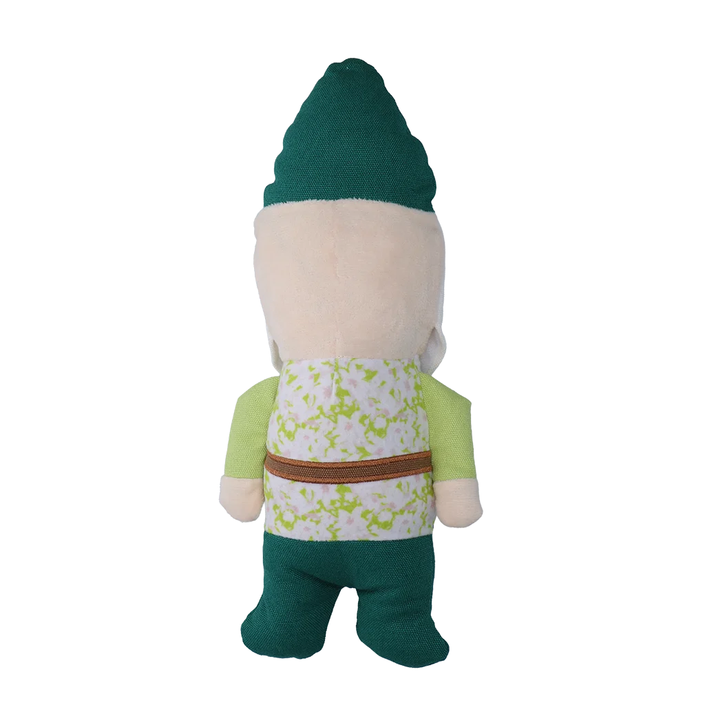 Pluszowa zabawka dla psa, krasnal ogrodowy z piszczałką M – Garden Paws Garden Gnome Gentle George M - obrazek 3