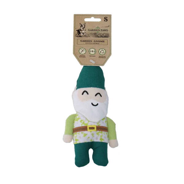 Pluszowa zabawka dla psa Gnom ogrodowy z piszczałką S – Garden Paws Garden Gnome Gentle George S