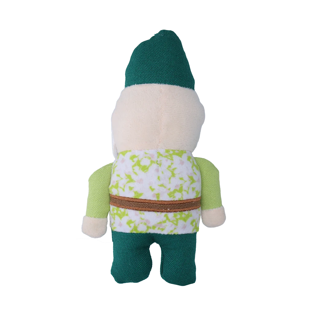 Pluszowa zabawka dla psa Gnom ogrodowy z piszczałką S – Garden Paws Garden Gnome Gentle George S - obrazek 2