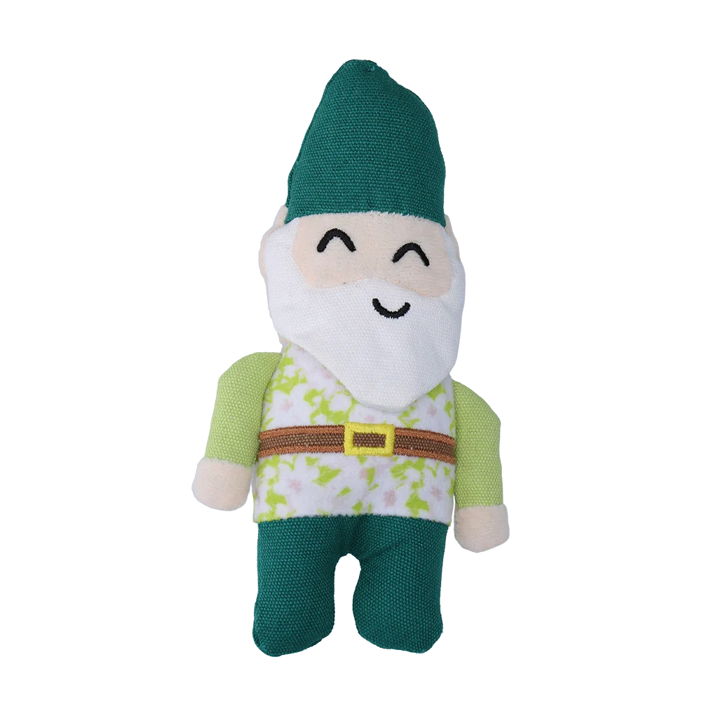 Pluszowa zabawka dla psa Gnom ogrodowy z piszczałką S – Garden Paws Garden Gnome Gentle George S - obrazek 3