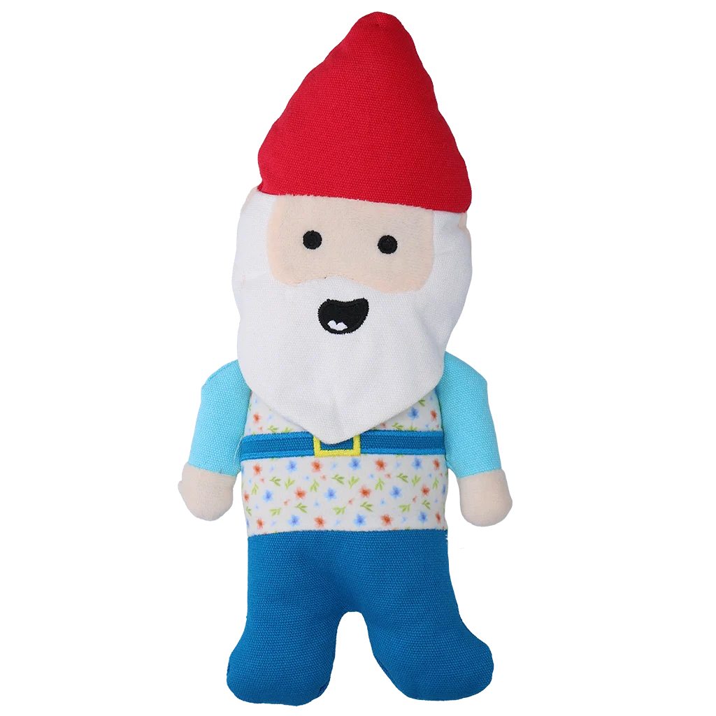 Pluszowa zabawka dla psa Gnom ogrodowy z piszczałką M – Garden Paws Garden Gnome Happy Henry M - obrazek 2