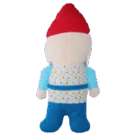 Pluszowa zabawka dla psa Gnom ogrodowy z piszczałką M – Garden Paws Garden Gnome Happy Henry M - obrazek 3