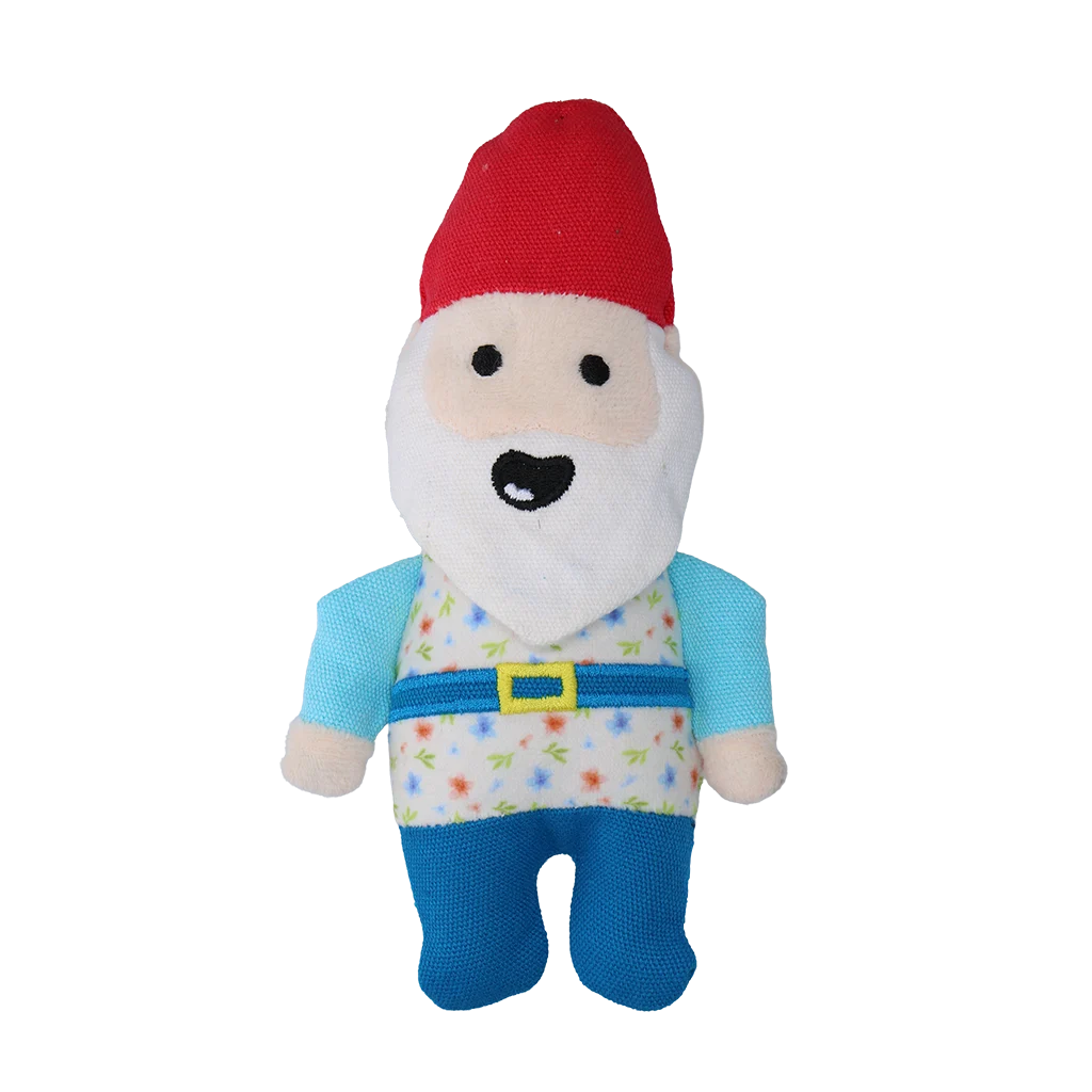 Pluszowy krasnal ogrodowy dla psa z piszczałką S – Garden Paws Garden Gnome Happy Henry S - obrazek 2