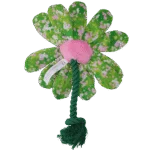Pluszowa zabawka dla psa Kwiat ze sznurem M – Garden Paws Flower Summer Shrubs M - obrazek 3