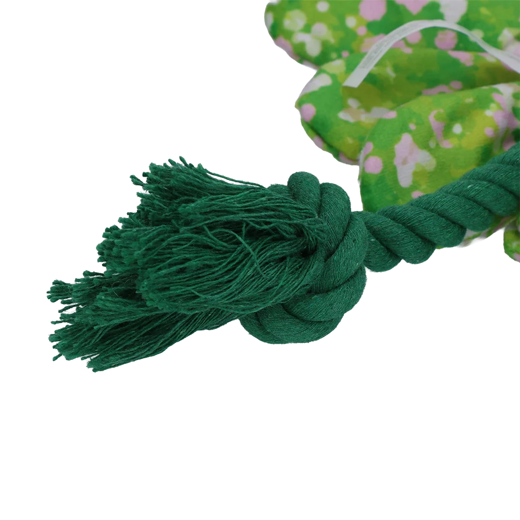 Pluszowa zabawka dla psa Kwiat ze sznurem M – Garden Paws Flower Summer Shrubs M - obrazek 4