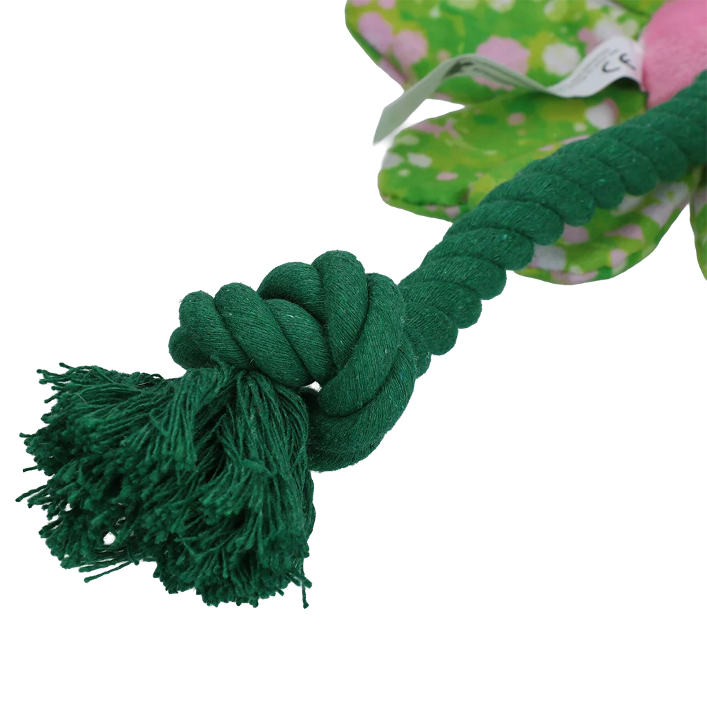 Pluszowa zabawka dla psa Kwiat ze sznurem S – Garden Paws Flower Summer Shrubs S - obrazek 4