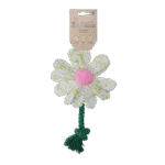 Przytulanka dla psa w kształcie kwiatu ze sznurem, S – Garden Paws Flower Spring Sakura