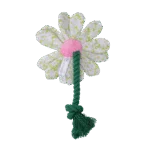 Przytulanka dla psa w kształcie kwiatu ze sznurem, S – Garden Paws Flower Spring Sakura - obrazek 3