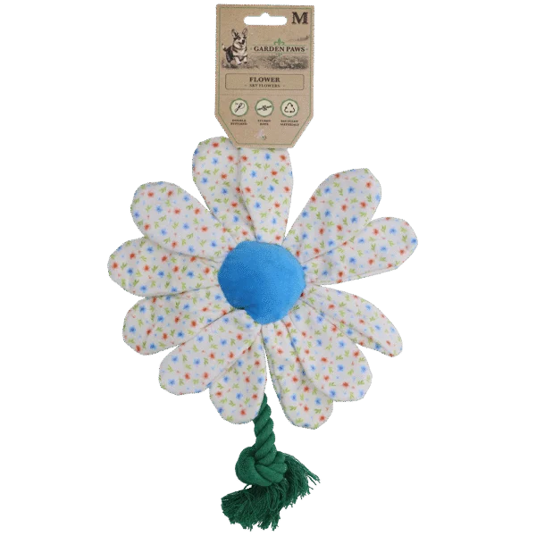 Pluszowa zabawka dla psa Kwiat z liną, M – Garden Paws Flower Sky Flowers