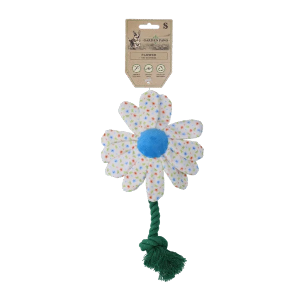 Pluszowa zabawka dla psa Kwiat z liną, S – Garden Paws Flower Sky Flowers