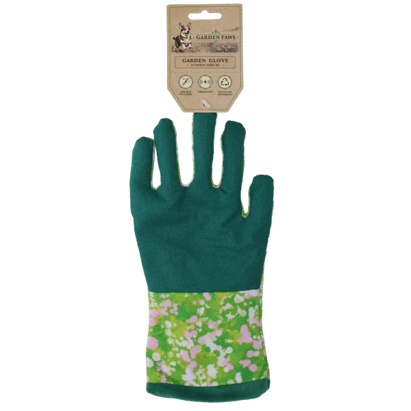 Zabawka węchowa z szeleszczącym materiałem i miejscem na smakołyki – Garden Paws Garden Glove Summer Shrubs