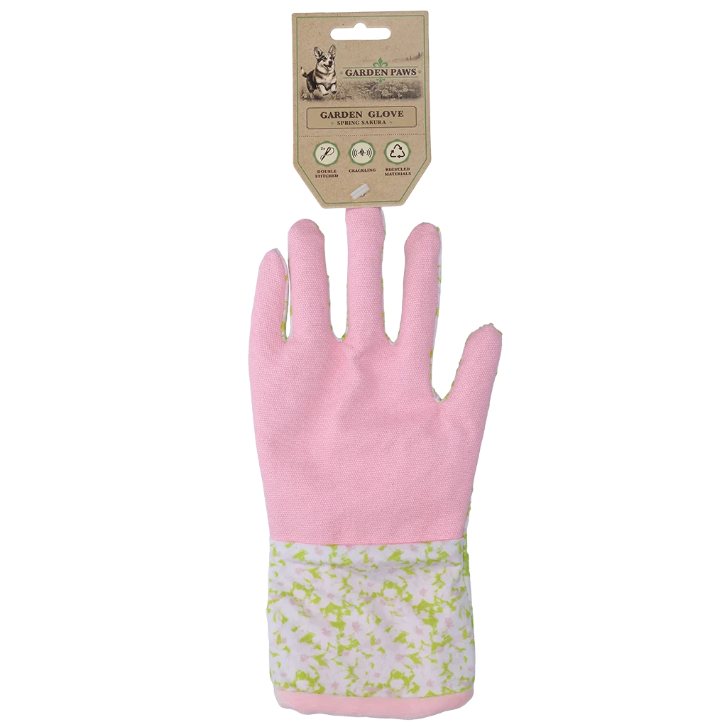 Zabawka węchowa z szeleszczącym materiałem i miejscem na smakołyki – Garden Paws Garden Glove Spring Sakura - obrazek 1