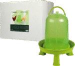 Poidło dla drobiu na nóżkach, limonkowozielone, 10 l – Gaun