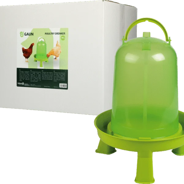 Poidło dla drobiu na nóżkach, limonkowozielone, 10 l – Gaun