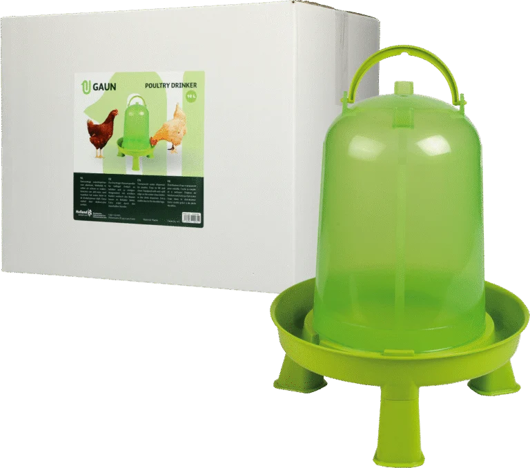 Poidło dla drobiu na nóżkach, limonkowozielone, 10 l – Gaun