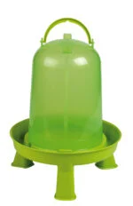 Poidło dla drobiu na nóżkach, limonkowozielone, 10 l – Gaun - obrazek 2