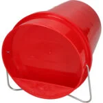 Plastikowe wiadro poidłowe dla kur 6 l, czerwone – Gaun - obrazek 5