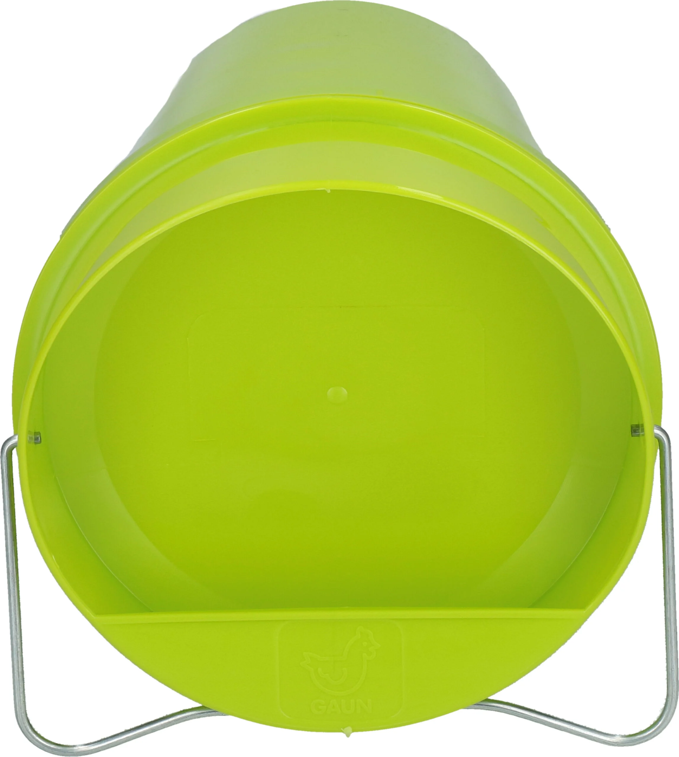Plastikowe wiadro poidłowe dla kur 6 l limonkowe – Gaun - obrazek 3