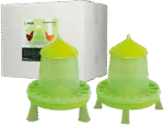 Karmnik wieżowy dla drobiu na nóżkach, limonkowozielony, 4 kg – Gaun - obrazek 6