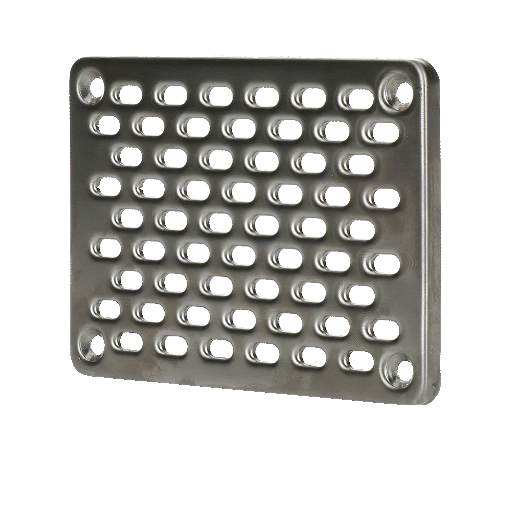 Kratka montowana na elewacji ze stali nierdzewnej 10 x 14 cm – GevelFix - obrazek 1