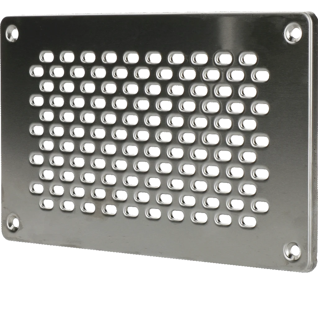 Kratka montowana na elewacji ze stali nierdzewnej 25 x 15 cm – Gevelfix - obrazek 1