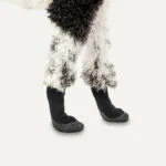 Wodoodporne buty dla psa z gumową podeszwą, 4 sztuki, S, kamuflaż i czarny – Goo-eez Lites - obrazek 3