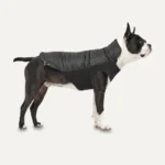 Kurtka dla psa z pluszową podszewką i wodoodporną powierzchnią zewnętrzną, rozmiar XXS, czarna – Goo-eez Mock Neck Signature Wrap Jacket - obrazek 2