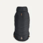 Kurtka dla psa z pluszową podszewką, wodoodporna, M, długość grzbietu 45 cm, czarna – Goo-eez Mock Neck Signature Wrap Jacket - obrazek 3