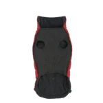 Kurtka dla psa z pluszową podszewką i hydrofobową warstwą zewnętrzną, rozmiar XXS, czerwona i czarna – Goo-eez Mock Neck Signature Wrap Jacket - obrazek 4