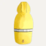 Płaszcz przeciwdeszczowy dla psa z kapturem i odblaskowym obszyciem, rozmiar S, żółty i szary – Goo-eez Reflective Hooded Raincoat - obrazek 3