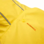 Kurtka przeciwdeszczowa dla psa z kapturem i odblaskowym obszyciem, rozmiar L, żółto szara – Goo-eez Reflective Hooded Raincoat - obrazek 5