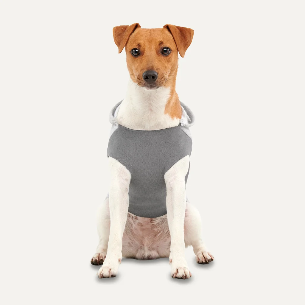 Bluza polarowa dla psa z pluszową podszewką, rozmiar XL, szara – Goo-eez Kangaroo Fleece Hoodie - obrazek 3