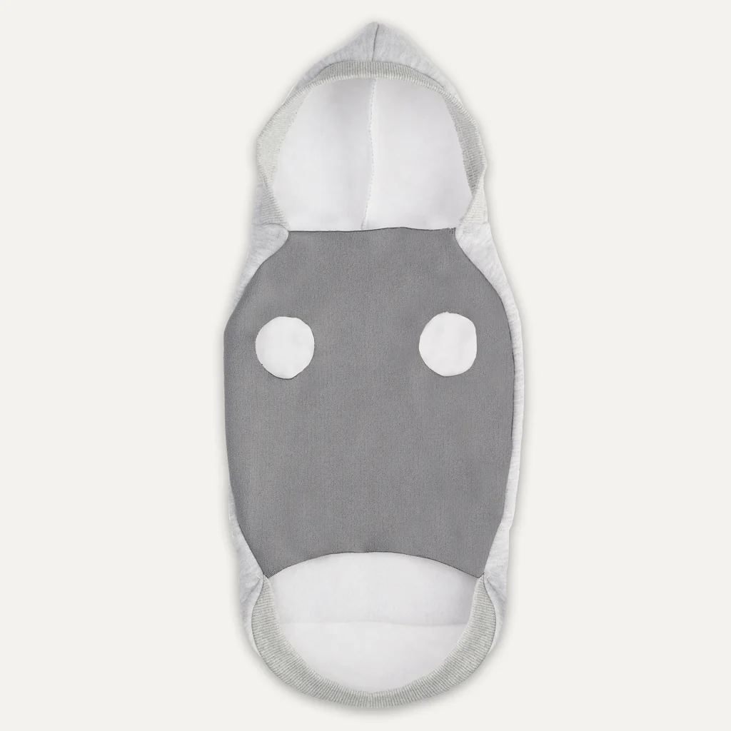 Bluza dla psa z polaru i pluszową podszewką, rozmiar XXL, szara – Goo-eez Kangaroo Fleece Hoodie - obrazek 5