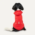Bluza polarowa dla psa z pluszową podszewką, rozmiar XS, czerwona i czarna – Goo-eez Kangaroo Fleece Hoodie - obrazek 4