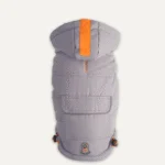 Kombinezon śniegowy dla psa z kapturem, wodoodporny, M, długość grzbietu 45 cm, szary – Goo-eez Hooded Full Body Snowsuit - obrazek 5