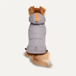 Kombinezon śniegowy dla psa z kapturem, wodoodporny, L, długość grzbietu 52 cm, szary – Goo-eez Hooded Full Body Snowsuit - obrazek 2
