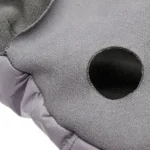 Wodoodporny kombinezon śniegowy dla psa z kapturem, XXL, długość grzbietu 64 cm, szary – Goo-eez Hooded Full Body Snowsuit - obrazek 4