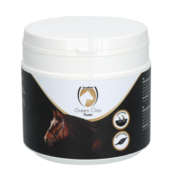 Gotowa zielona pasta glinkowa do pielęgnacji skóry, 500 g – Excellent Horse Green Clay Paste