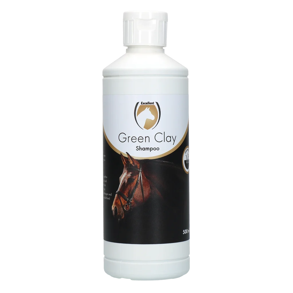 Szampon dla koni z zieloną glinką, 500 ml – Excellent Horse Green Clay Shampoo - obrazek 1