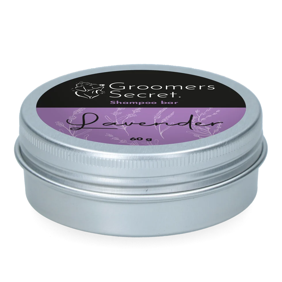 Szampon w kostce z odżywką i zapachem lawendy, 60 g – Groomers Secret Shampoo Bar Lavendel - obrazek 2