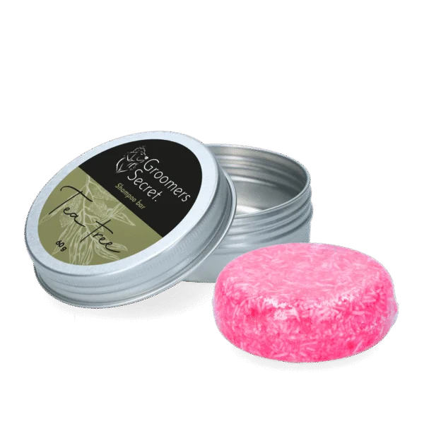 Kostka szamponu z odżywką o zapachu drzewa herbacianego, 60 g – Groomers Secret Shampoo Bar Tea Tree